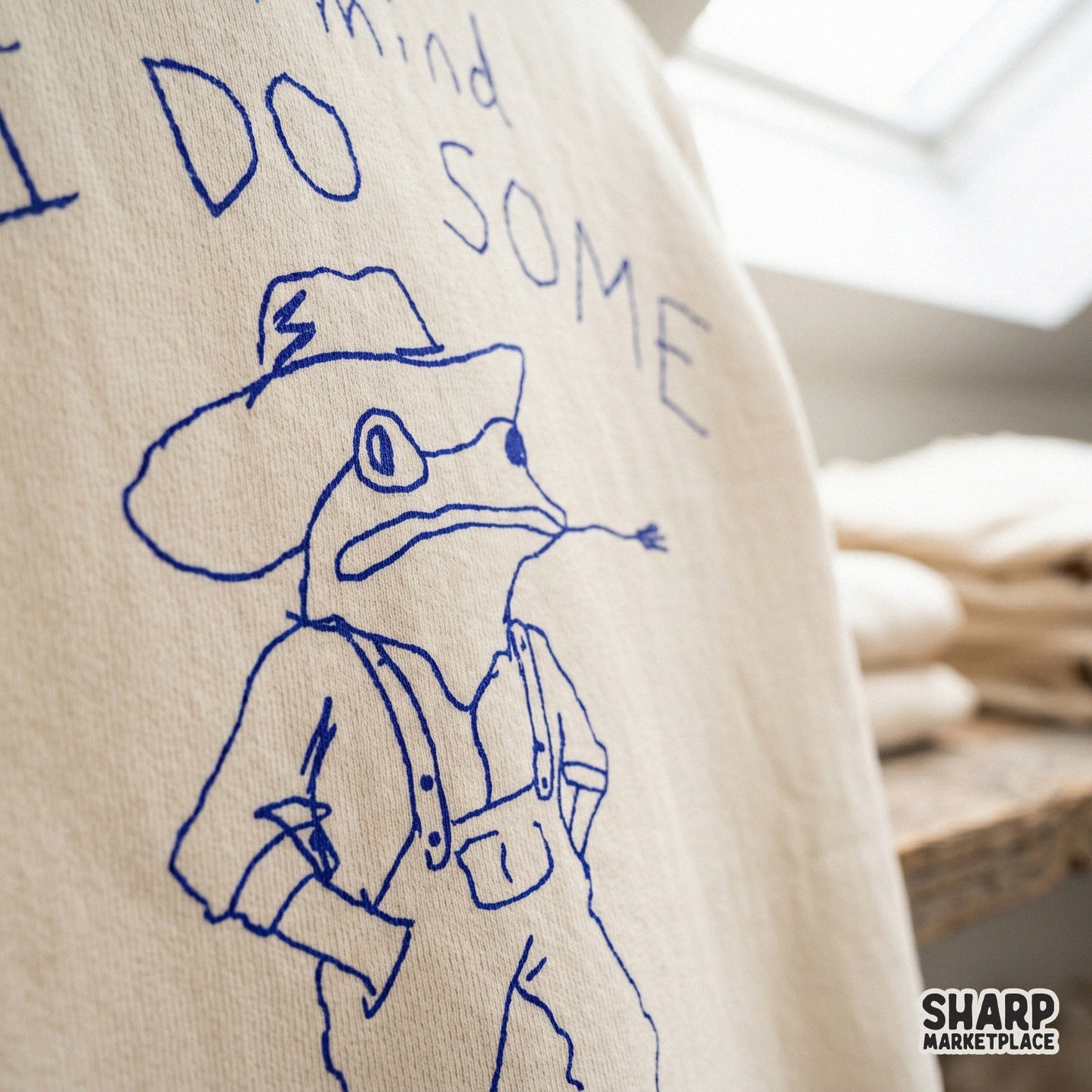 Digital download graphic of a relaxed cowboy toad doodle, ideal for creating trendy sarcastic animal shirts, DIY gifts, or quirky wall art prints.