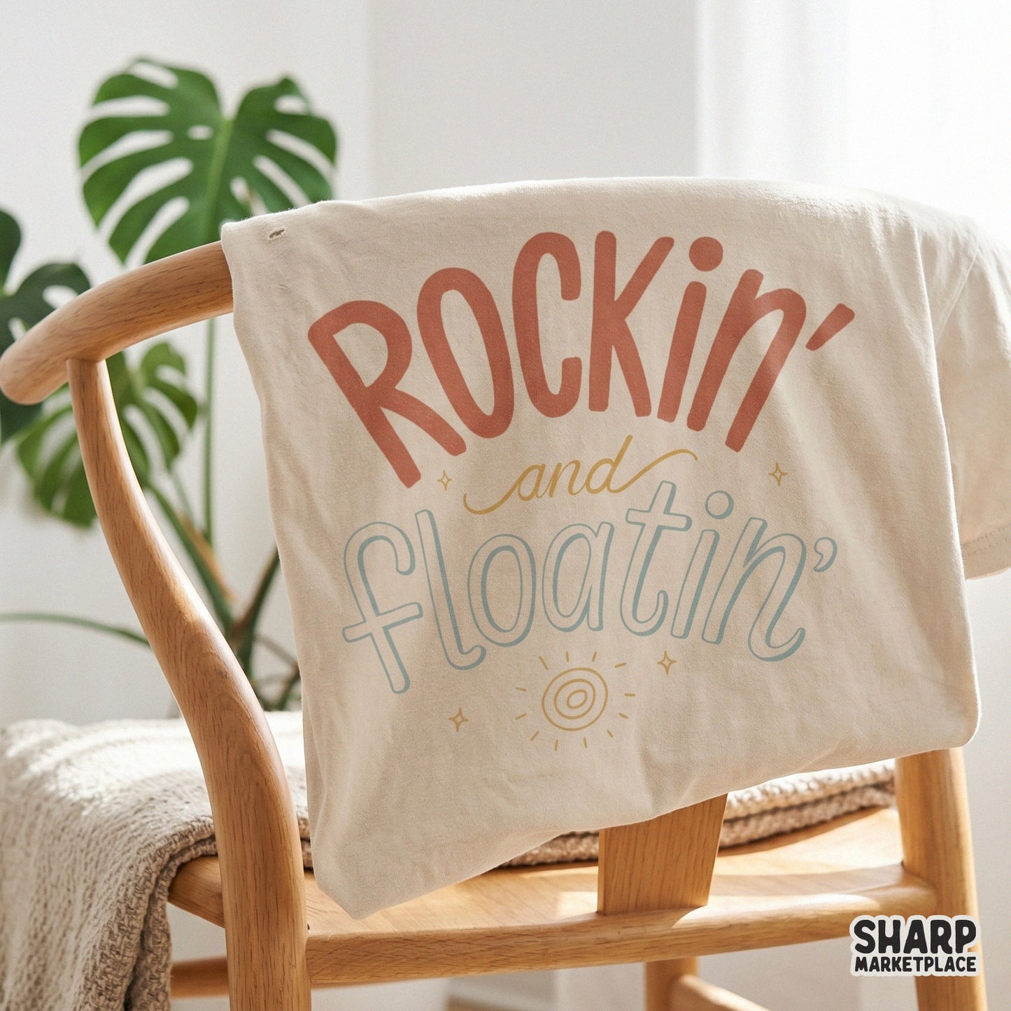 Nostalgic summer quote design with a sun and star aesthetic, designed for high-quality printing on shirts, home decor, and vacation-themed crafts.