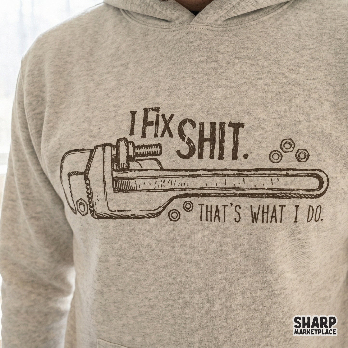 Sarcastic handyman humor tools graphic for Father's Day sublimation shirt and t-shirt design
