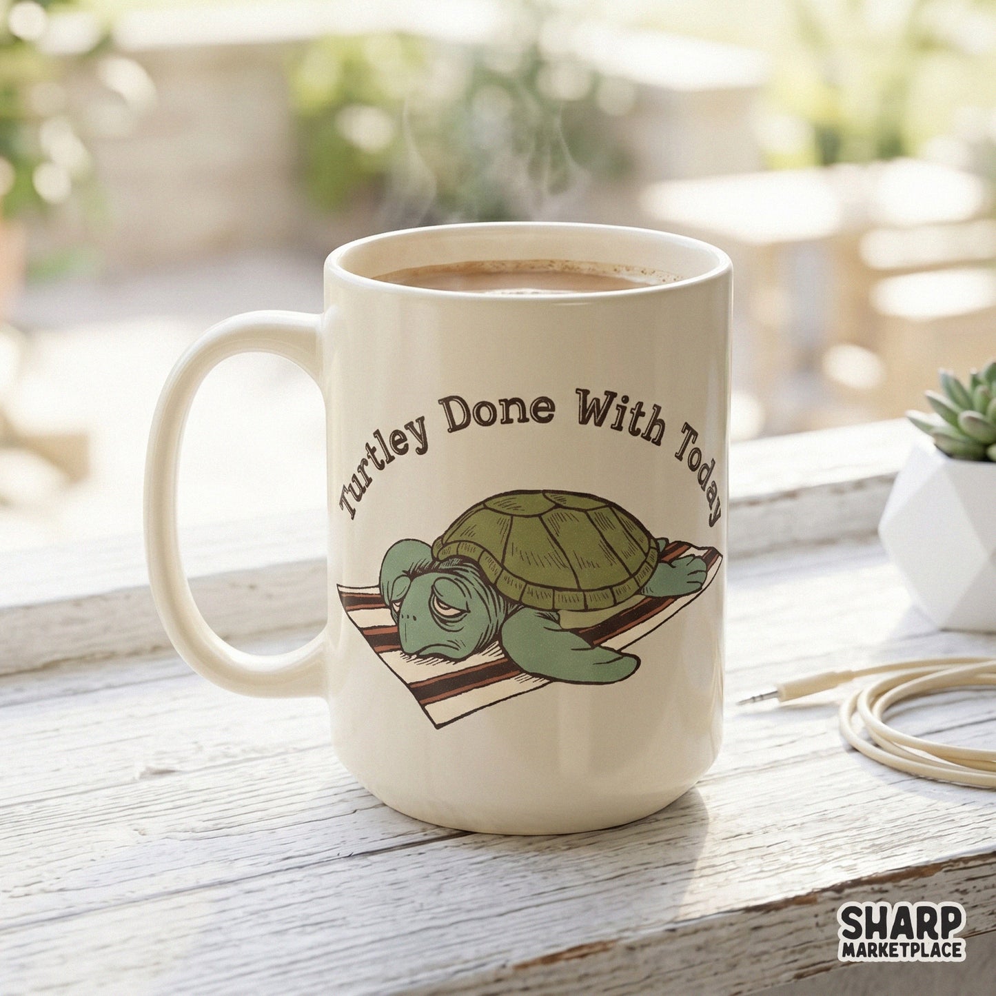 Turtley Done With Today funny sarcastic turtle PNG for trendy summer t-shirts and animal meme sublimation designs