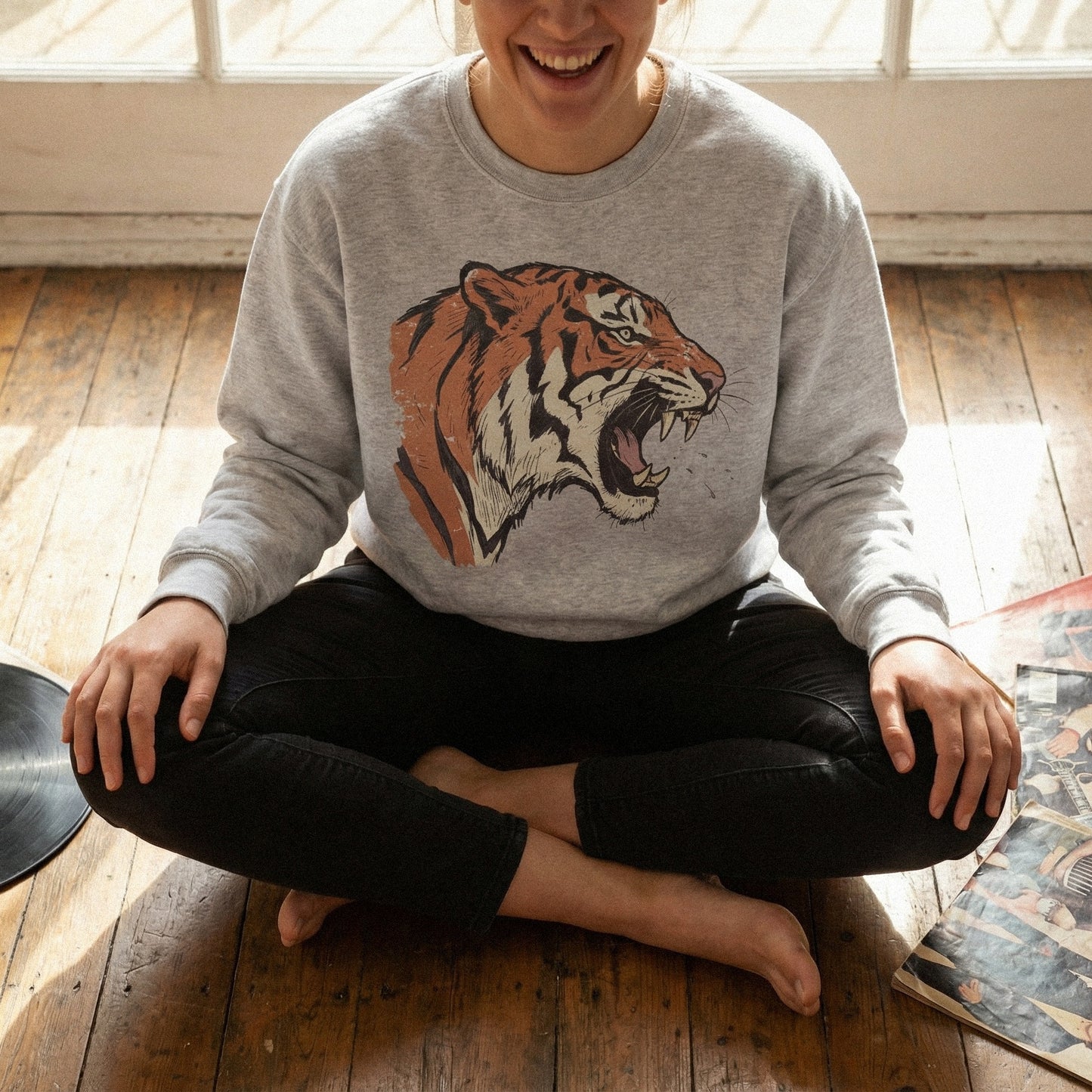 Roaring Tiger PNG, Wild Animal Art - 300 DPI Design for T-Shirt