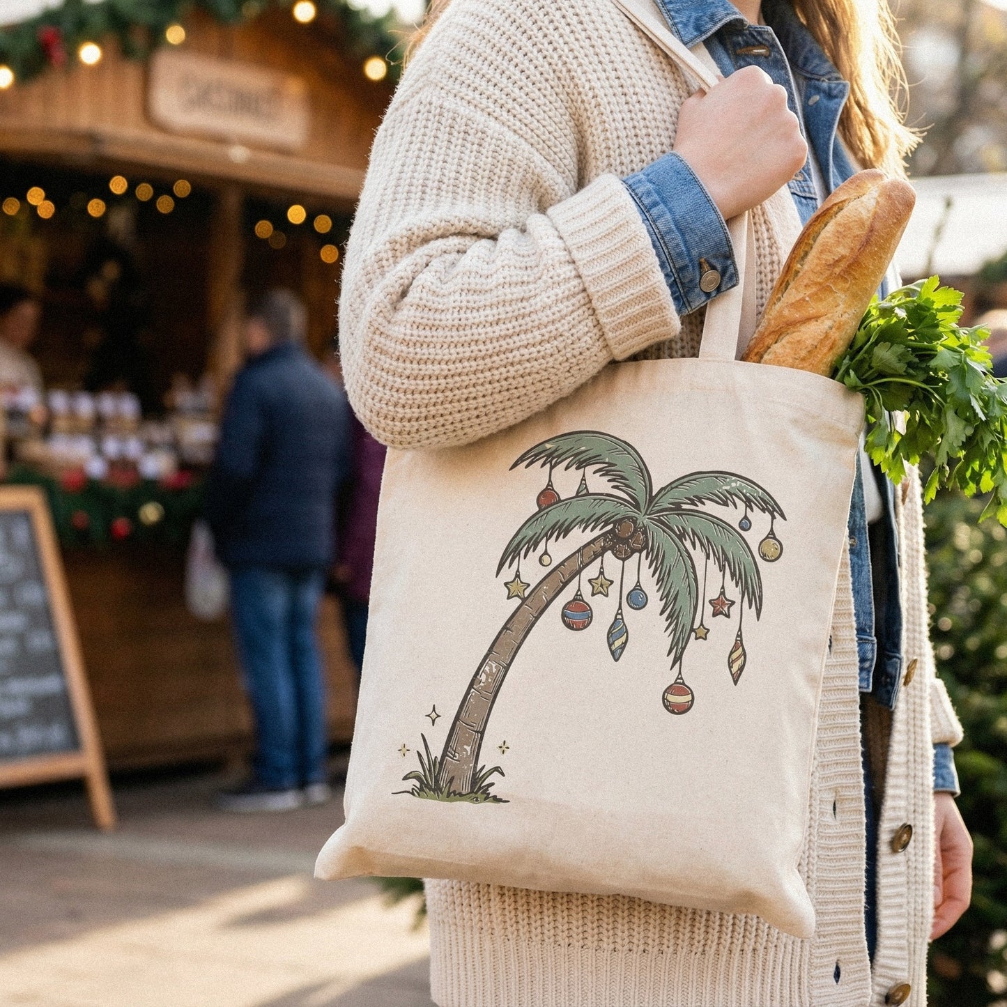 Christmas Palm Tree PNG, Tropical Holiday Clipart - 300 DPI Design for