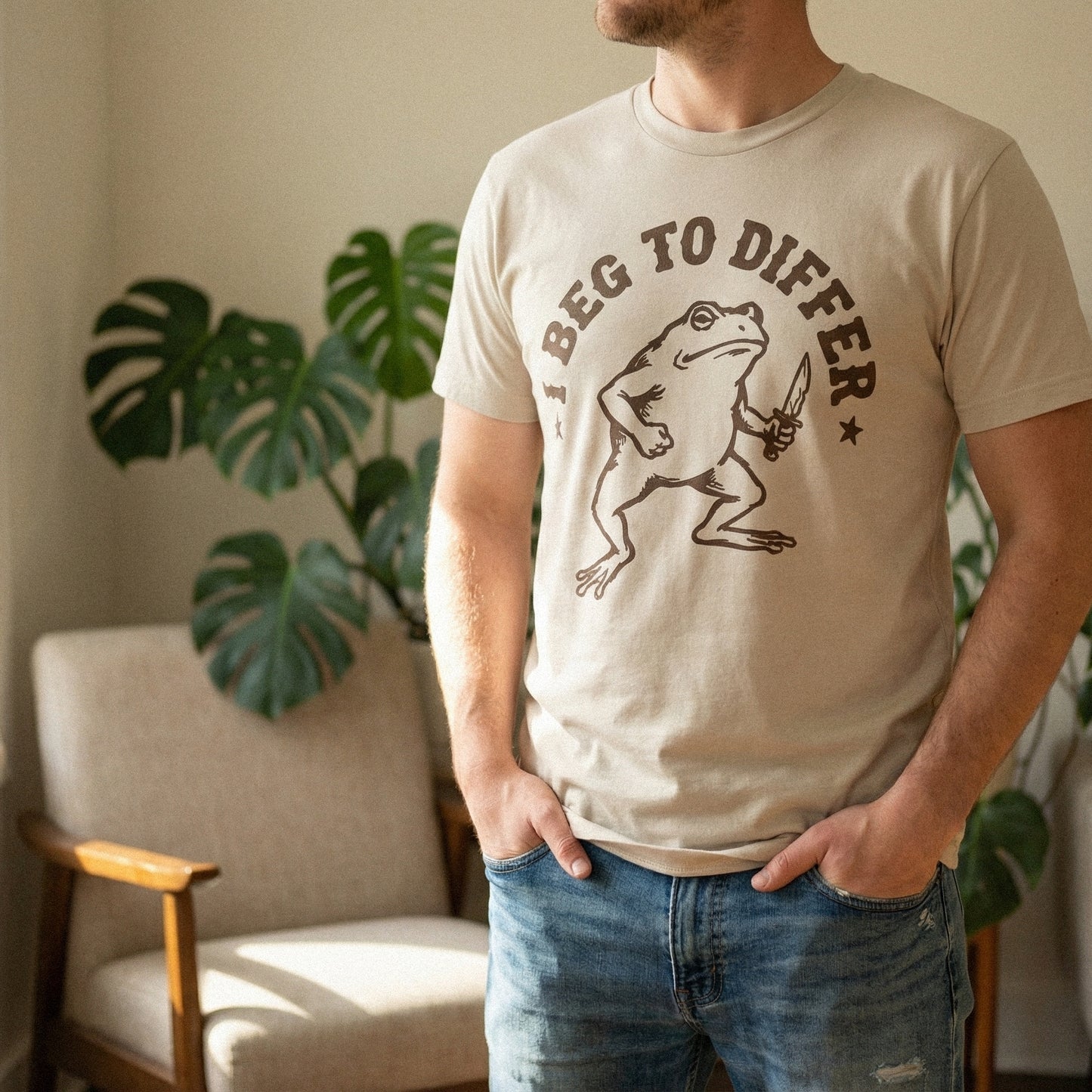 I Beg To Differ PNG, Funny Frog Shirt - 300 DPI Design for T-Shirt