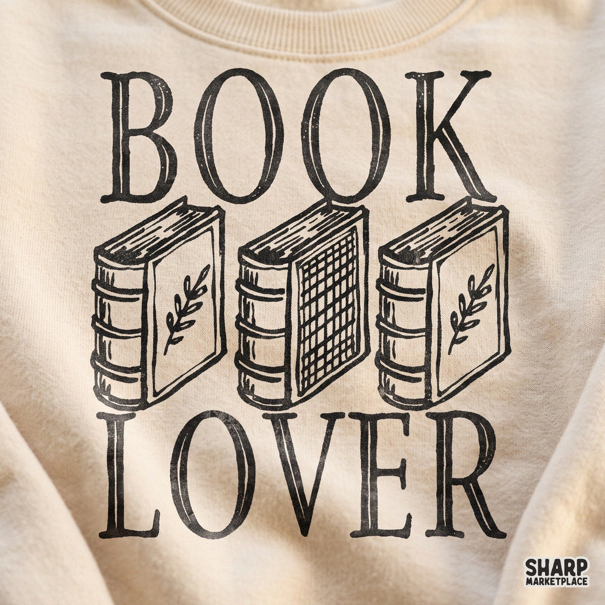 Vintage dark academia book lover bookmark PNG design for reading aesthetic sublimation crafts