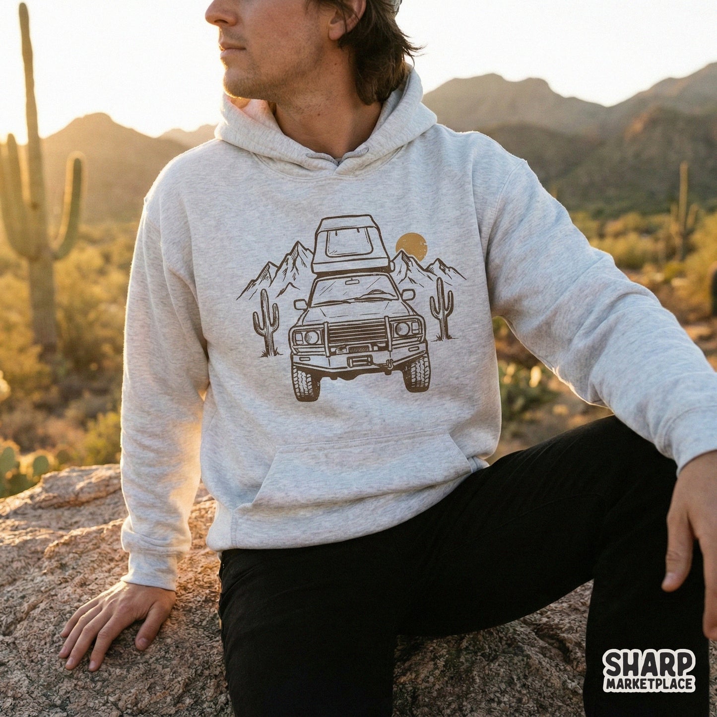 Vintage Camping PNG, Adventure Truck Shirt Design - 300 DPI Design for