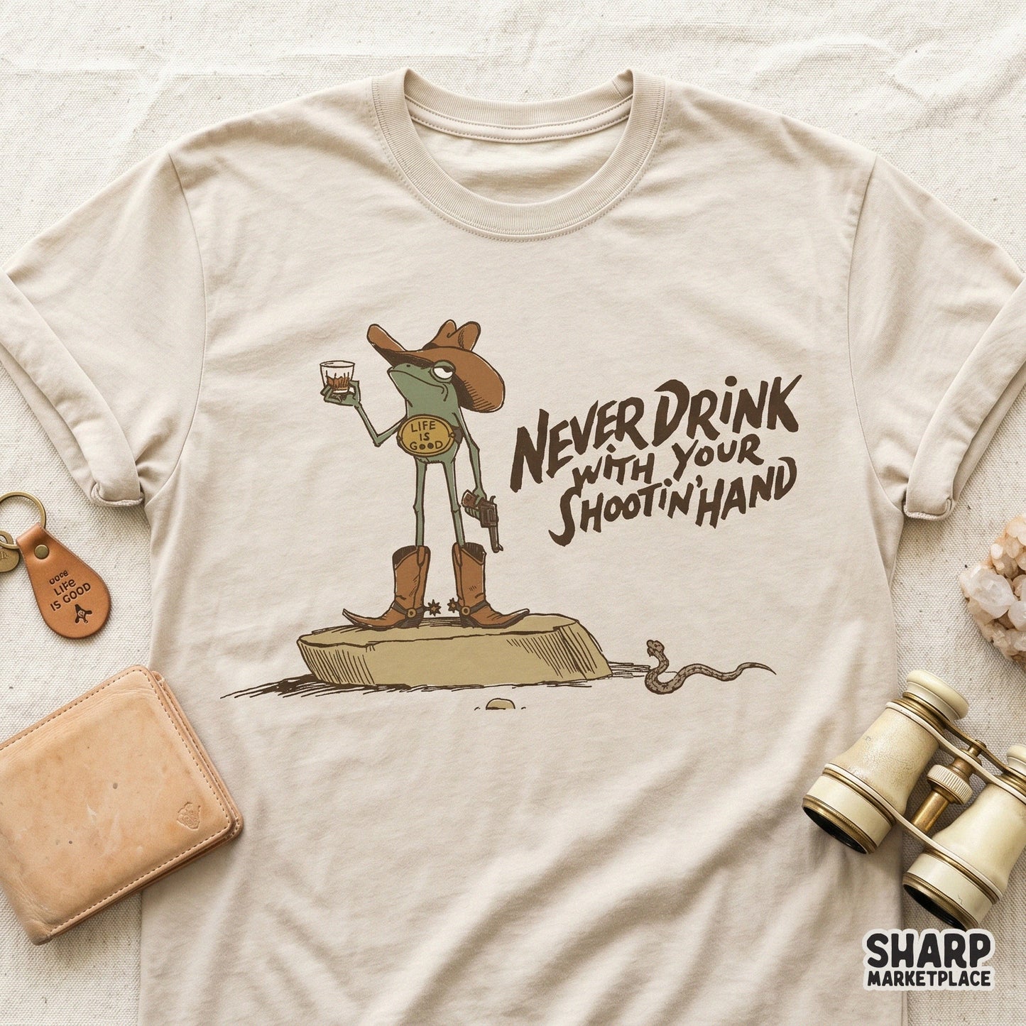 Funny cowboy frog graphic design for western png sublimation and sarcastic t-shirts