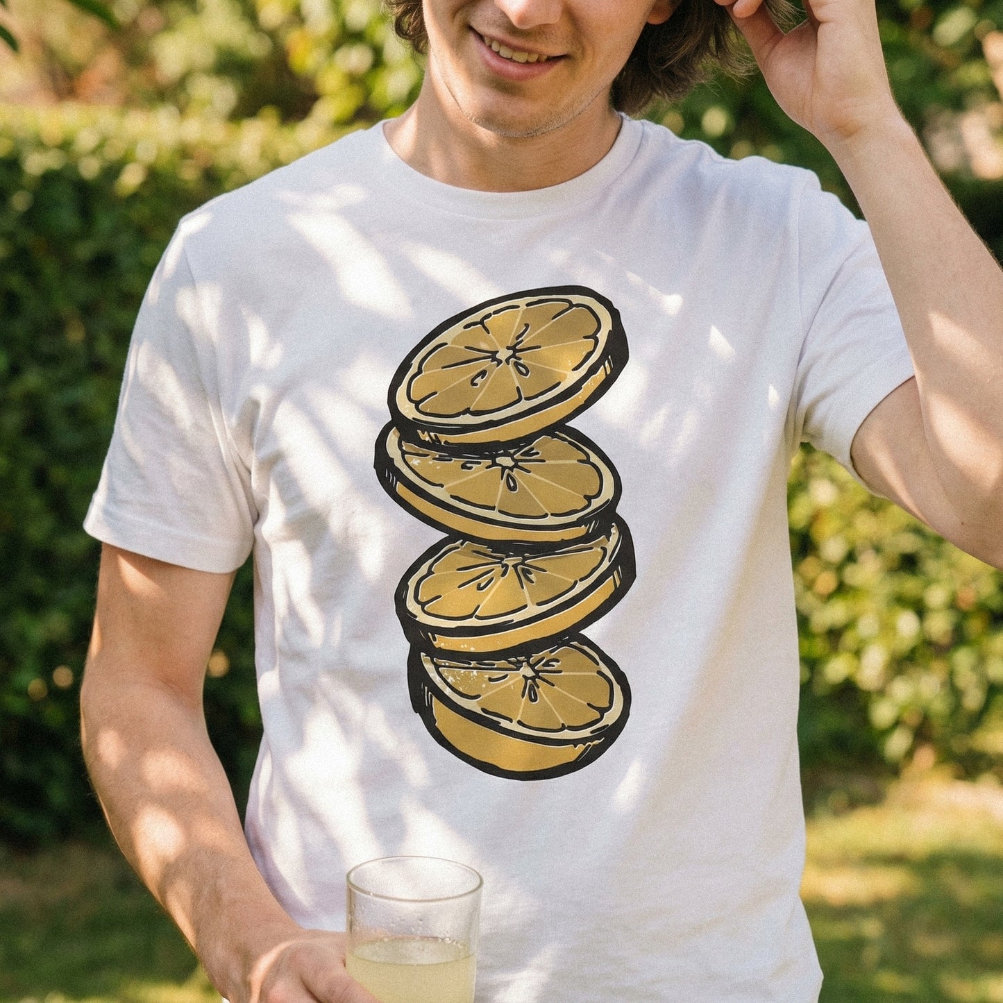 Stacked Lemon Slices PNG, Citrus Fruit Clipart for Sublimation - 300 DPI