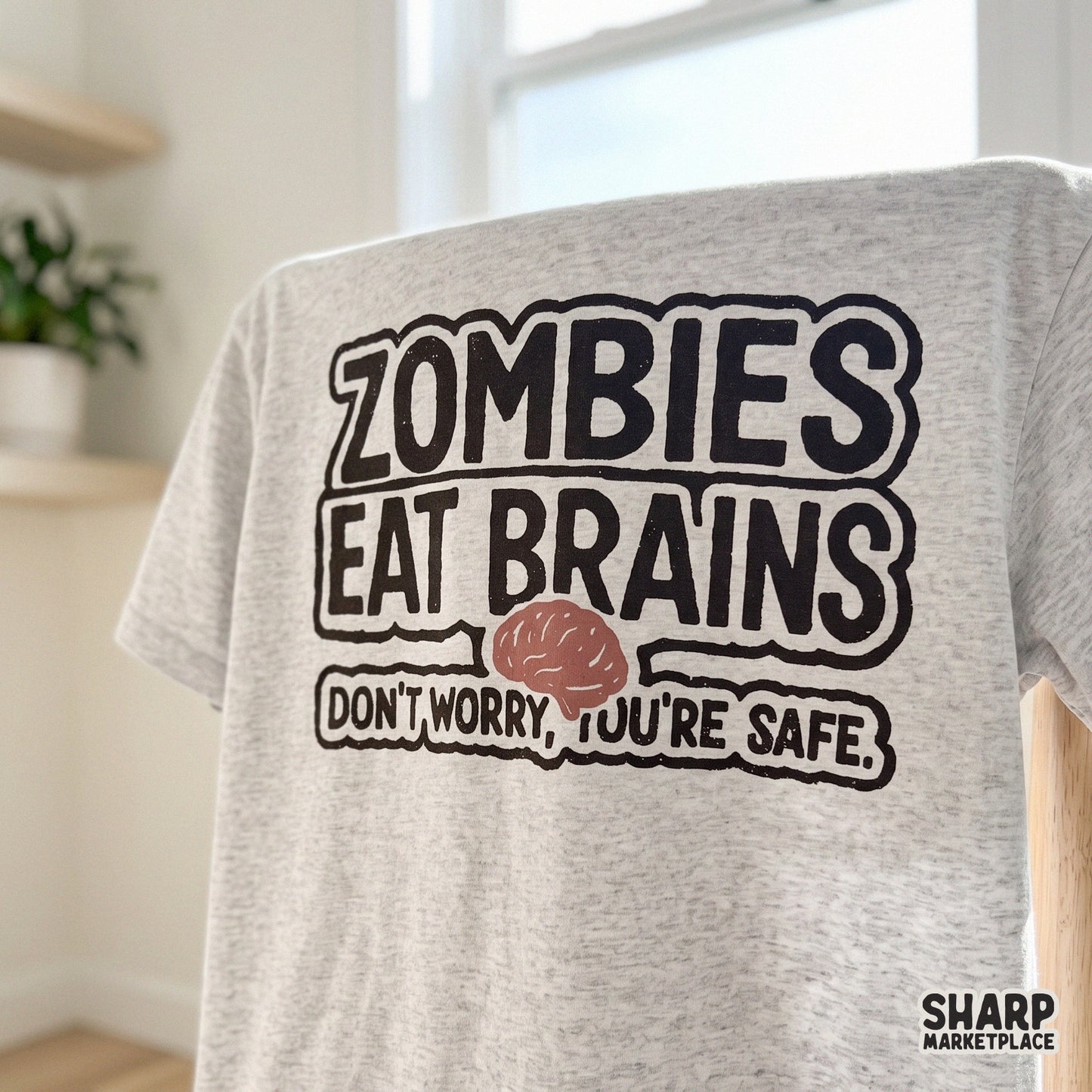 Funny retro zombie quote digital PNG for sarcastic Halloween shirts and sublimation featuring snarky humor text