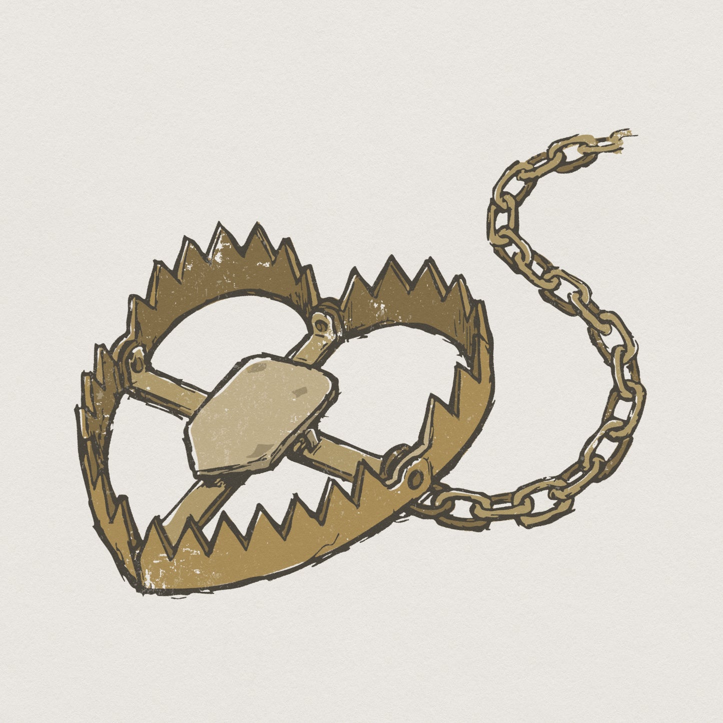 Heart Trap PNG, Edgy Love Digital Download - 300 DPI Design for T-Shirt