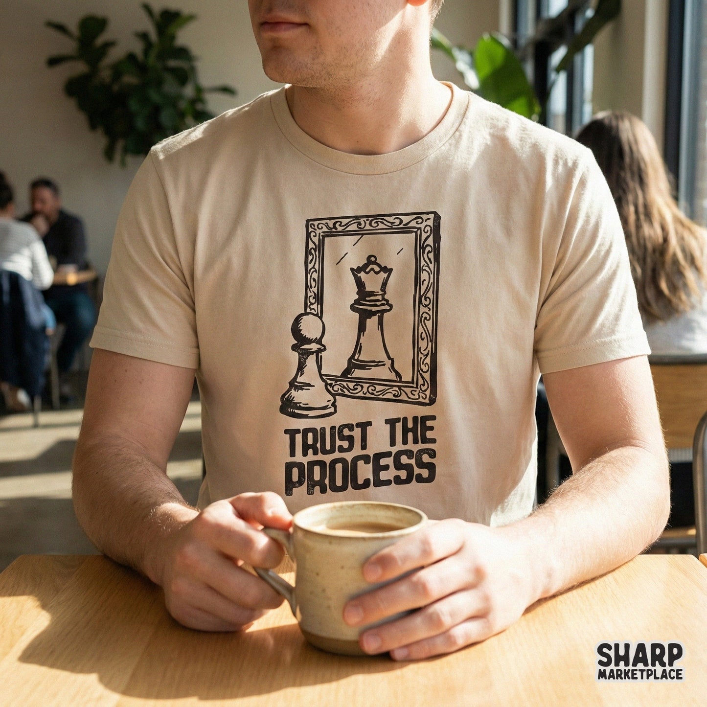 Trust The Process PNG, Motivational Chess Printable - 300 DPI Design for