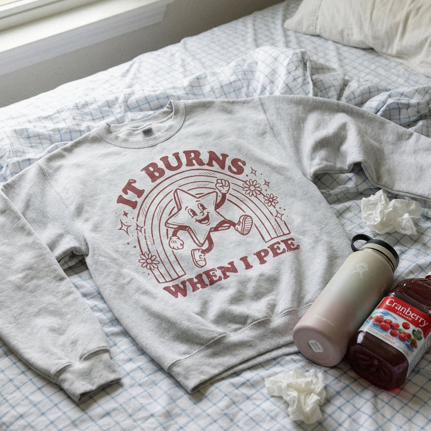 It Burns When I Pee PNG, Funny Bathroom Humor Shirt - 300 DPI Design for