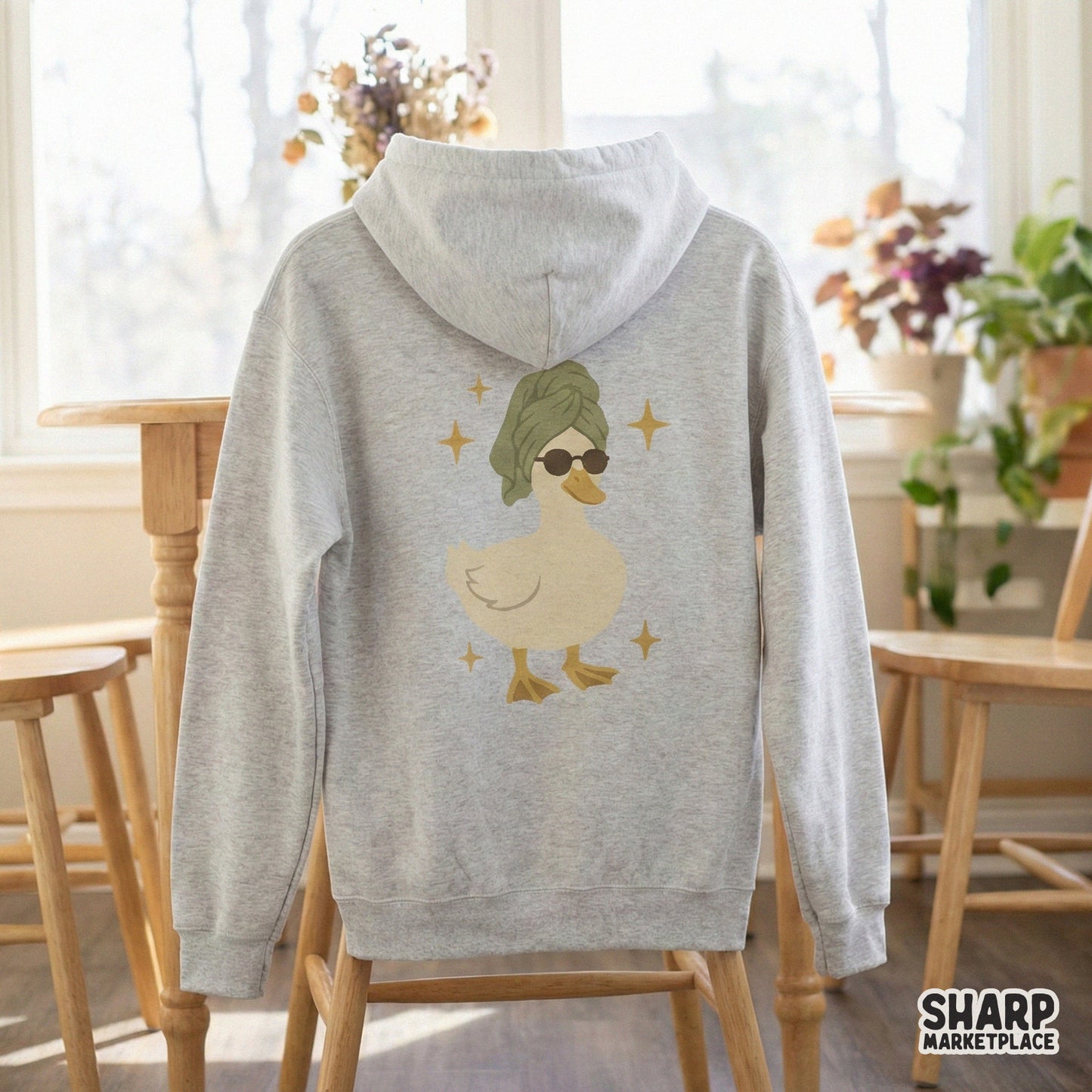 Cool Duck PNG, Spa Day Duck Art - 300 DPI Design for T-Shirt