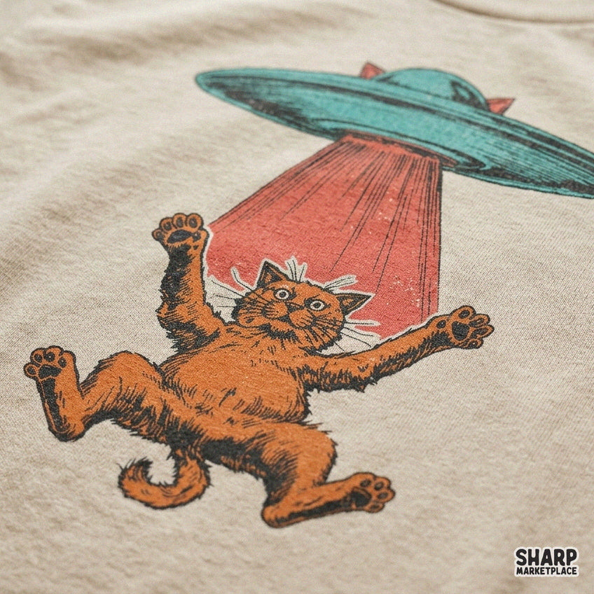 Orange Cat Abducted by Alien UFO Spaceship, Popular