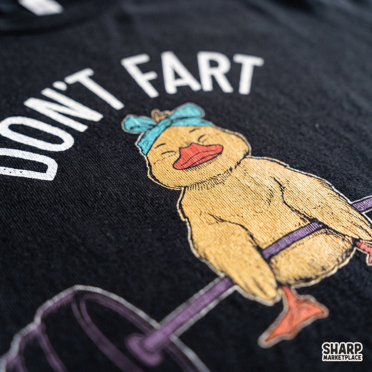 Don't Fart Duck Lifting Barbell, Funny Gym Workout