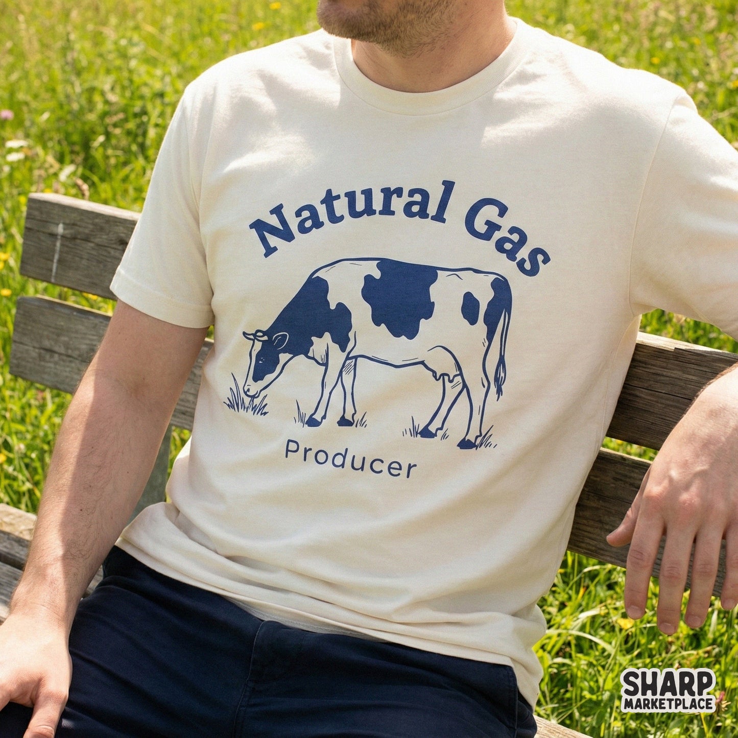 Natural Gas Producer PNG, Funny Cow PNG - 300 DPI Design for T-Shirt