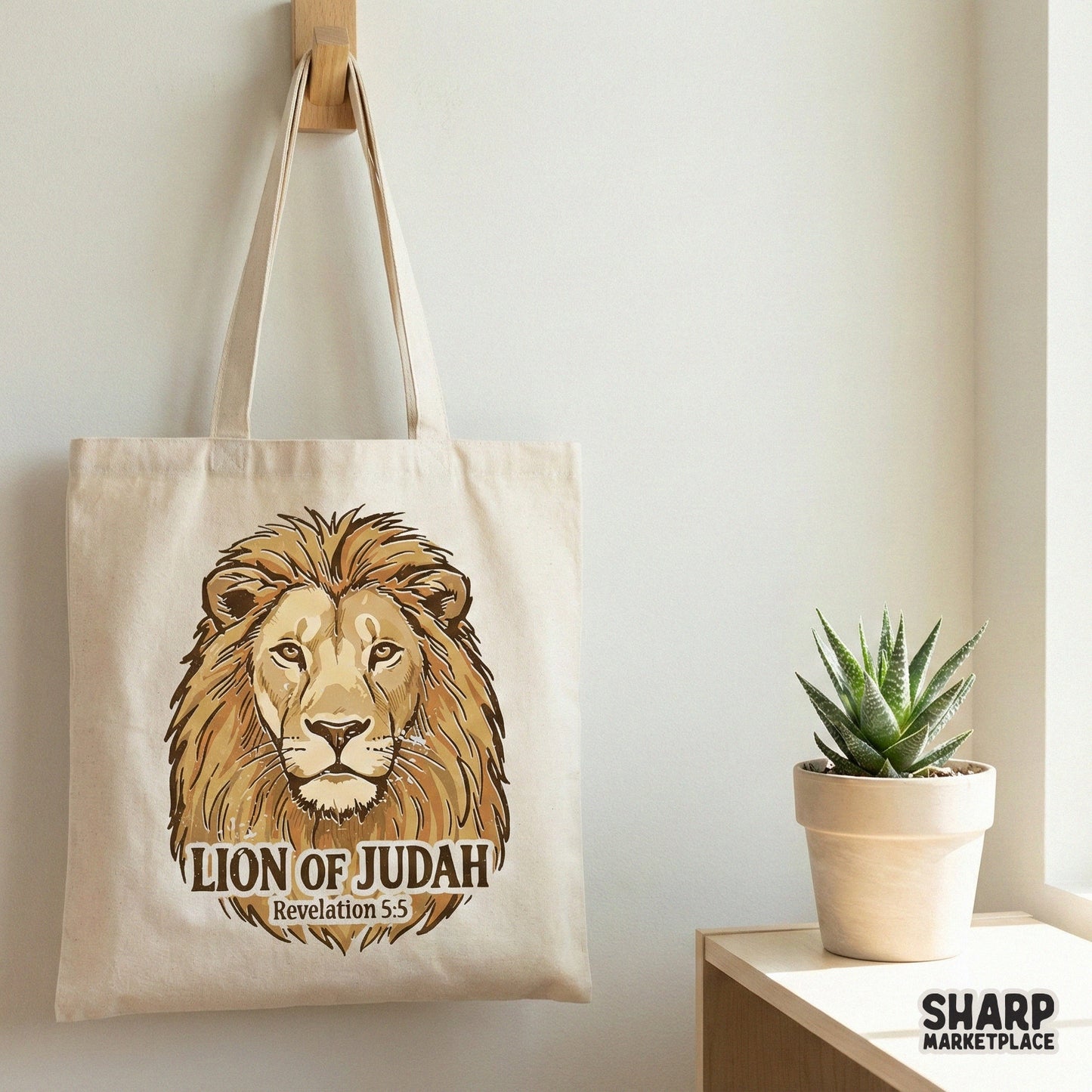 Lion Of Judah Revelation 5:5 PNG, Christian Shirt Design - 300 DPI Design