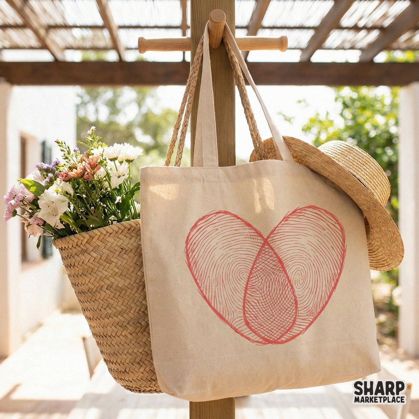 Fingerprint Heart PNG, Digital Download - 300 DPI Design for T-Shirt