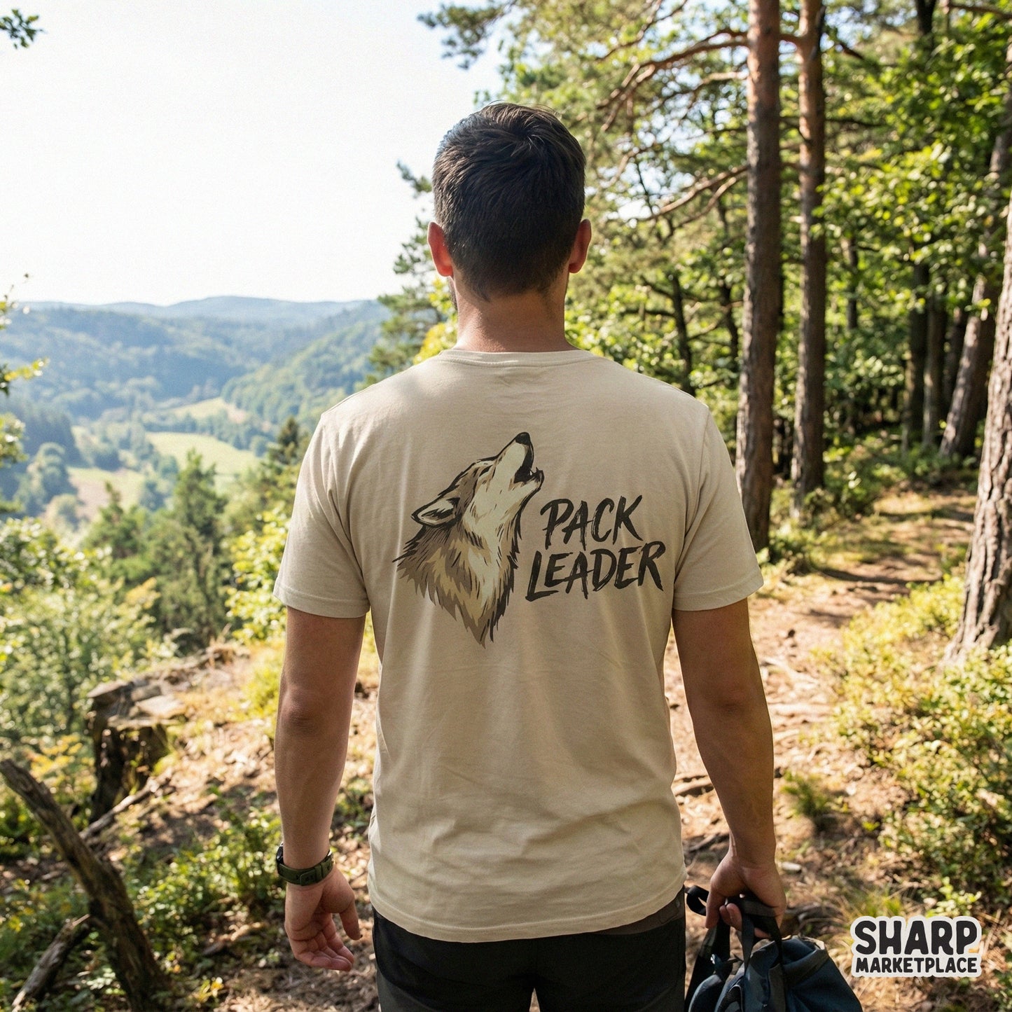 Pack Leader PNG, Howling Wolf PNG - 300 DPI Design for T-Shirt