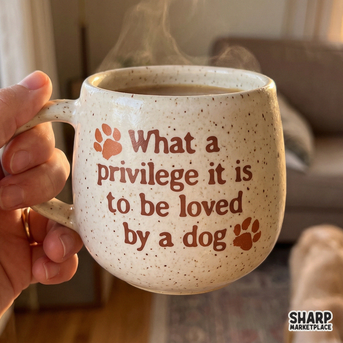 What a privilege it is to be loved by a dog quote PNG design for dog mom shirts and sublimation crafts
