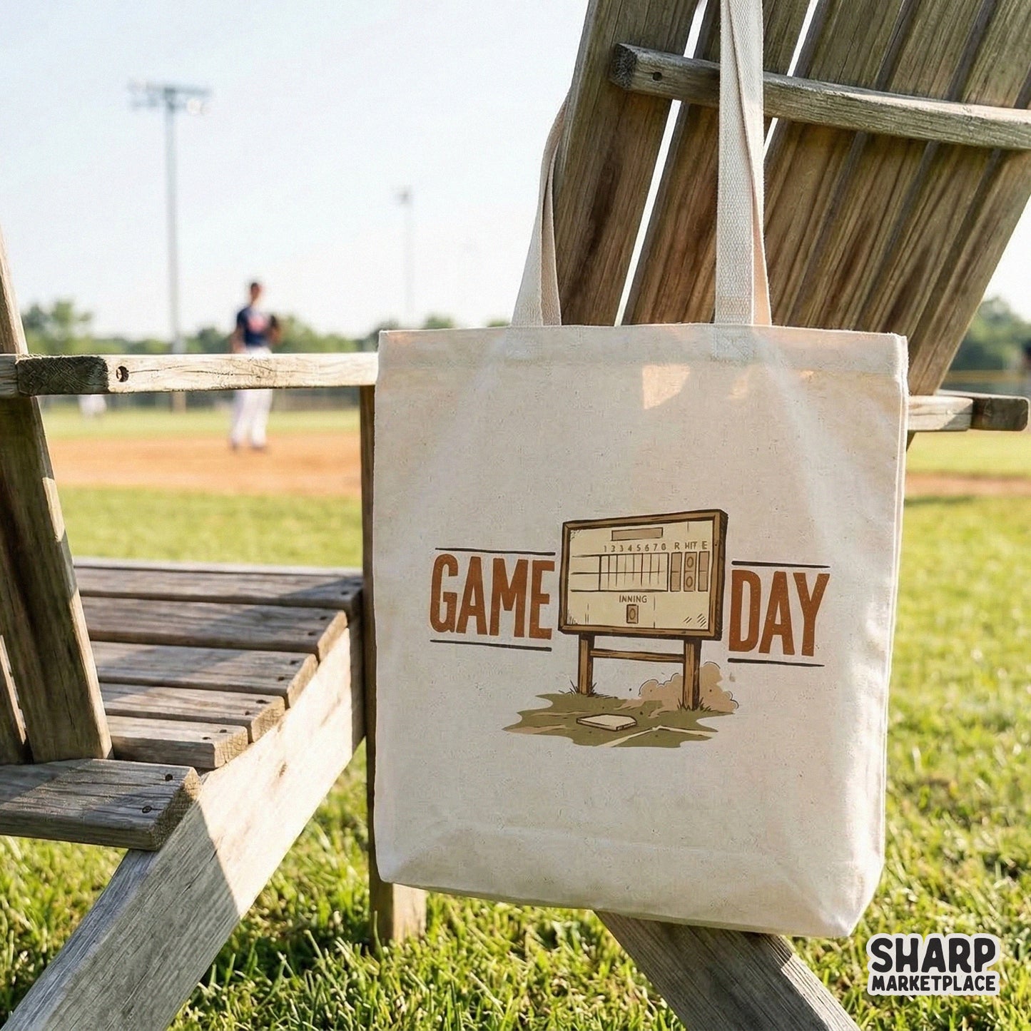 Game Day PNG, Retro Baseball Scoreboard Digital Download - 300 DPI Design