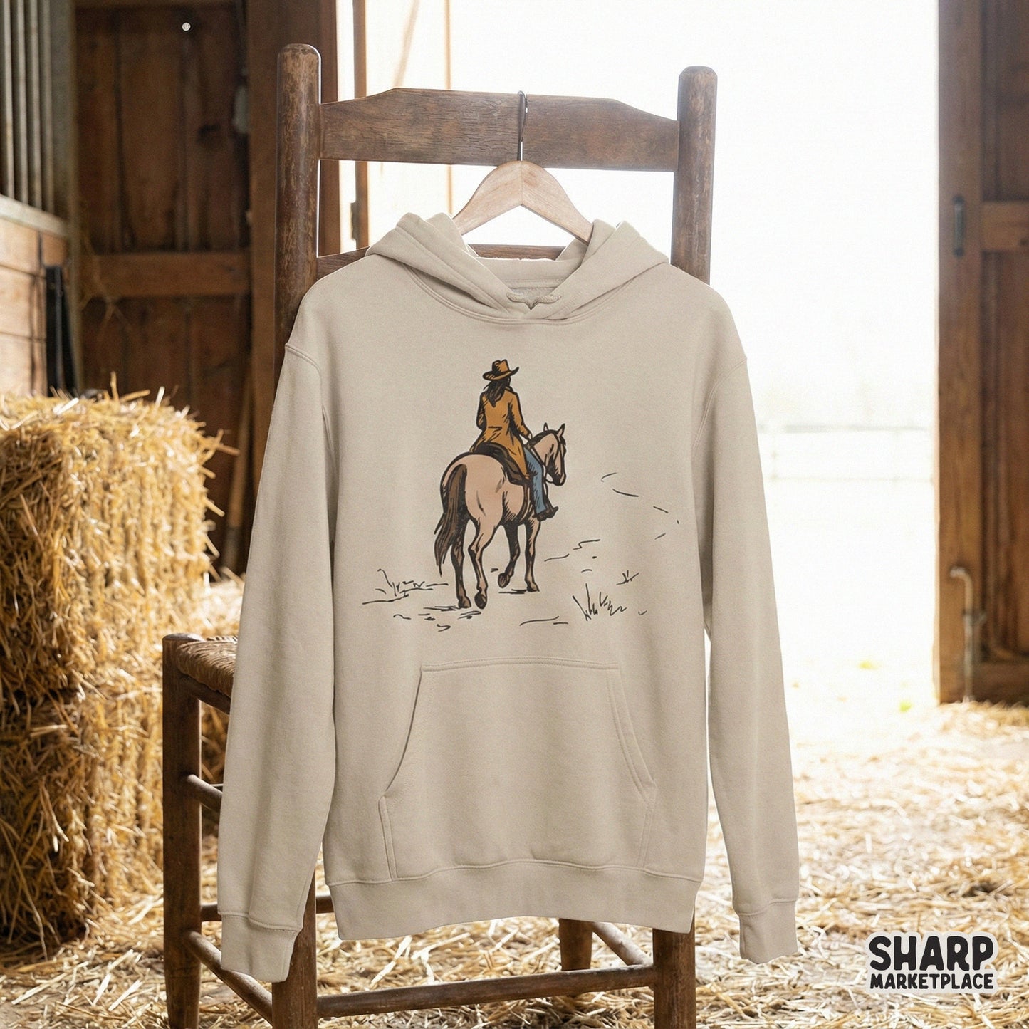 Cowgirl Riding Horse PNG, Western T-Shirt Digital Download - 300 DPI
