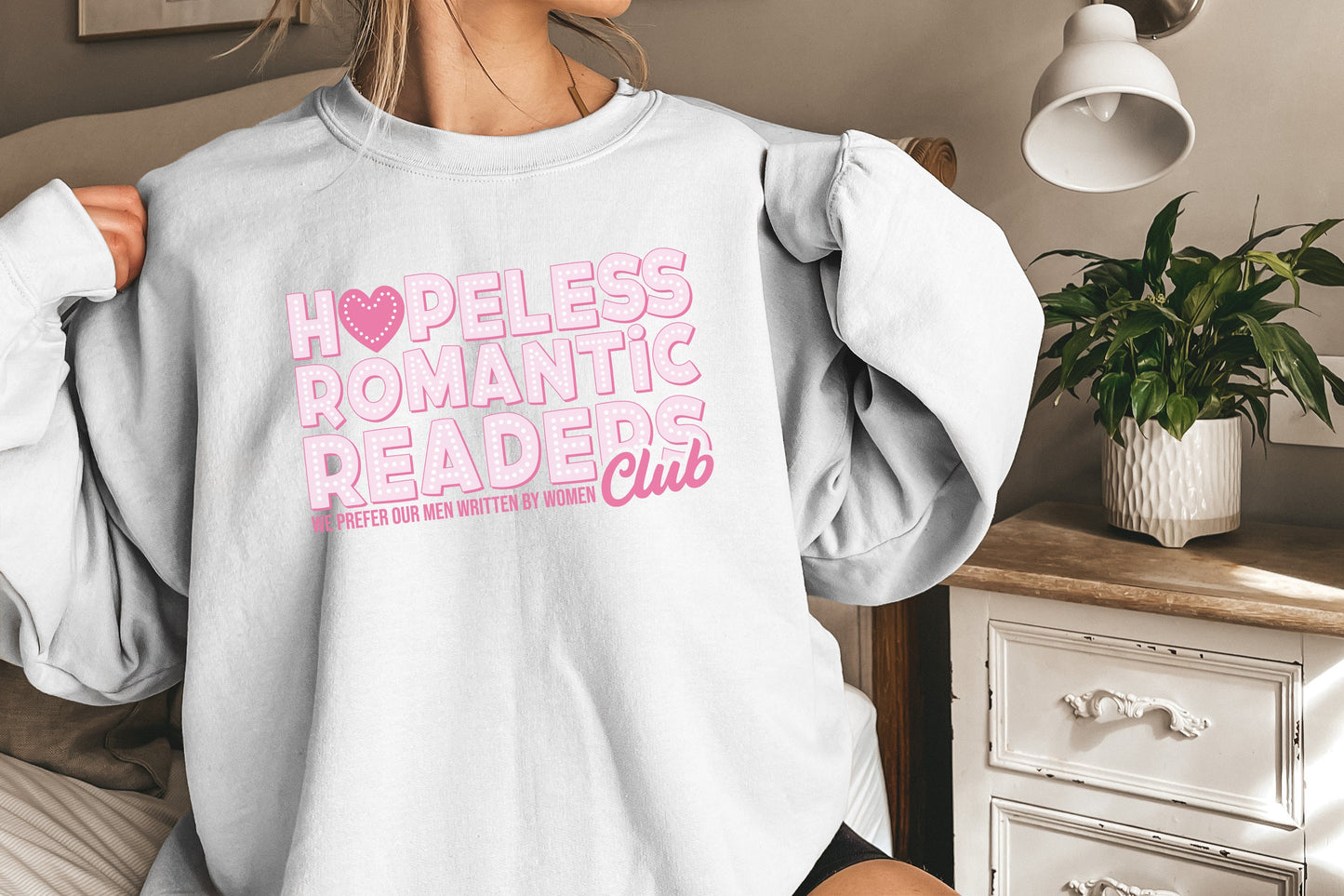 Hopeless Romantic Readers Club PNG, Vintage Bookish Digital Clipart - 300