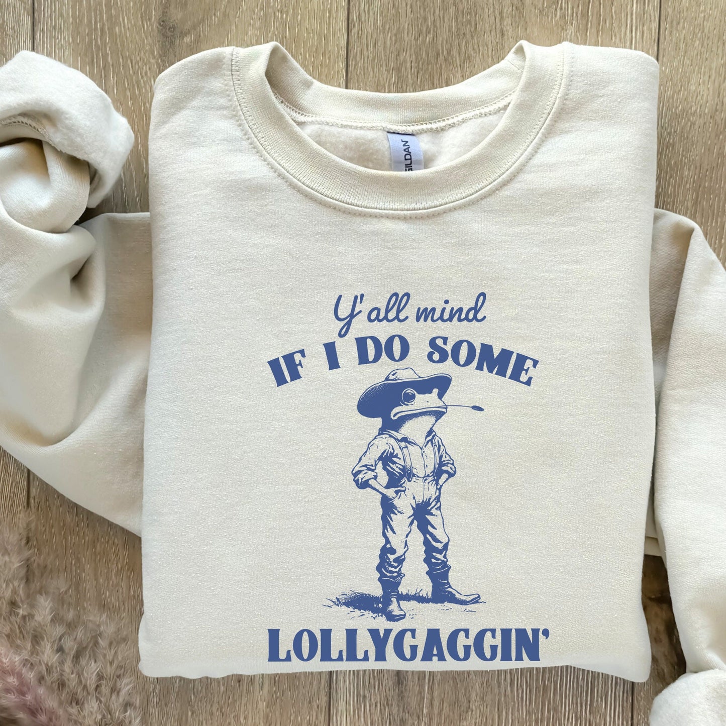 Y'all Mind If I Do Some Lollygagging? Funny Frog and Toad PNG, Meme