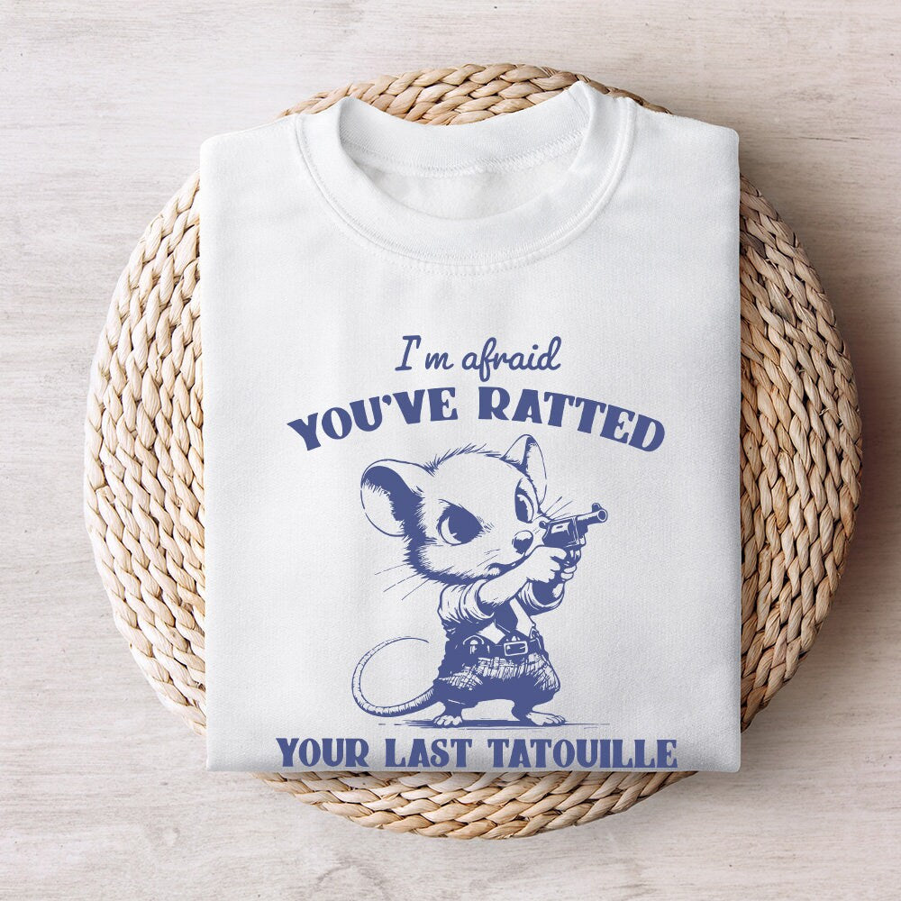 You've Ratted Your Last Tatouille PNG Funny Cowboy Rat Vintage Shirt,