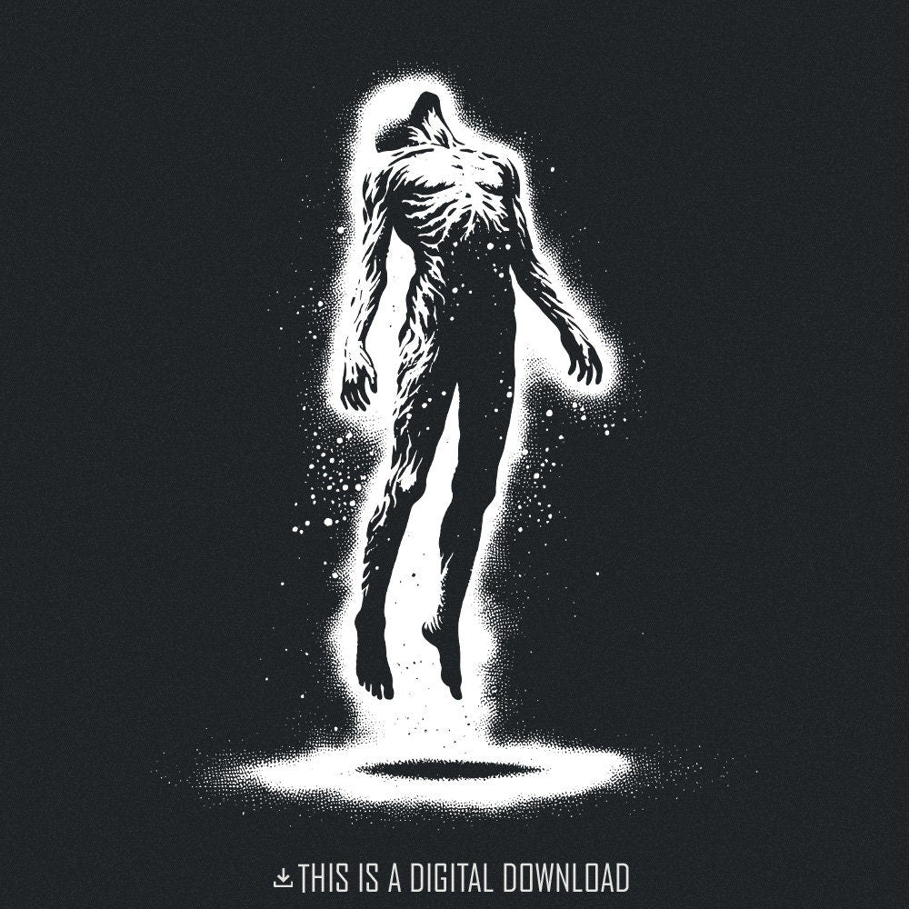 Levitating Human PNG, Floating Figure Art - 300 DPI Design for T-Shirt