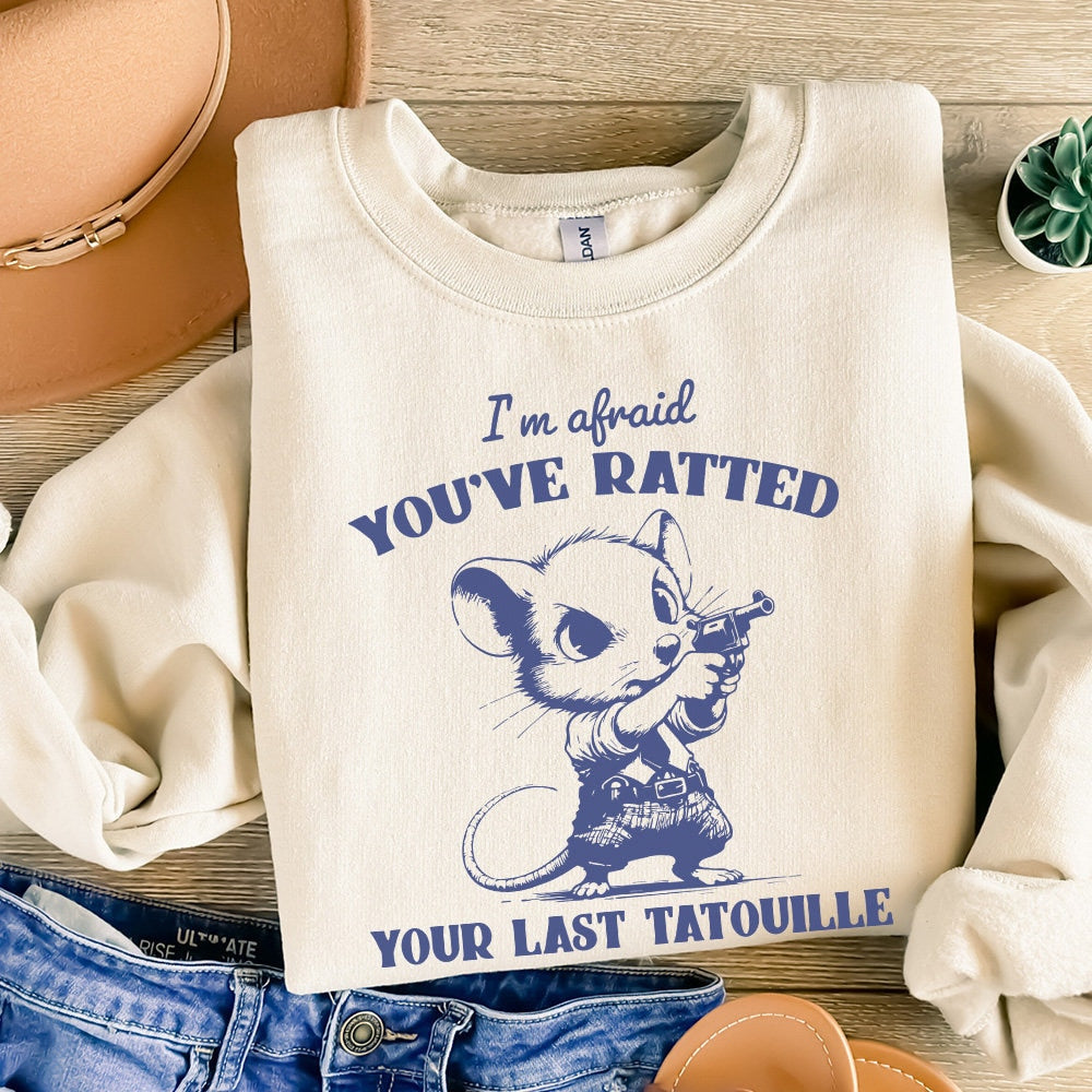 You've Ratted Your Last Tatouille PNG Funny Cowboy Rat Vintage Shirt,