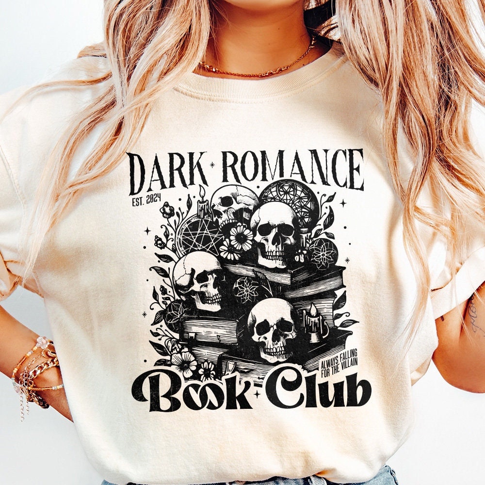 Dark Romance Book Club PNG Alt 2, Book Lover - 300 DPI Design for T-Shirt