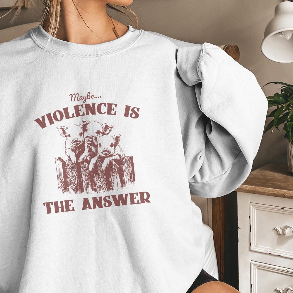 Maybe Violence is the Answer PNG, Funny Saying Shirt - 300 DPI Design for