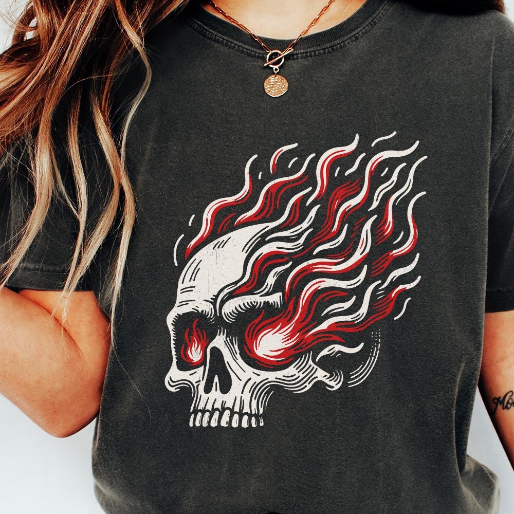 Skull PNG Alt 2, Sarcastic Sublimation Design - 300 DPI Design for T-Shirt