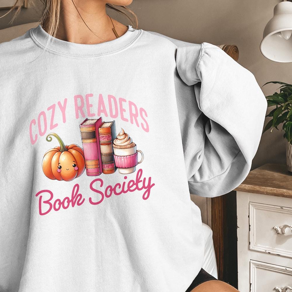 Cozy Readers Book Society Png, Sublimation Design - 300 DPI Design for