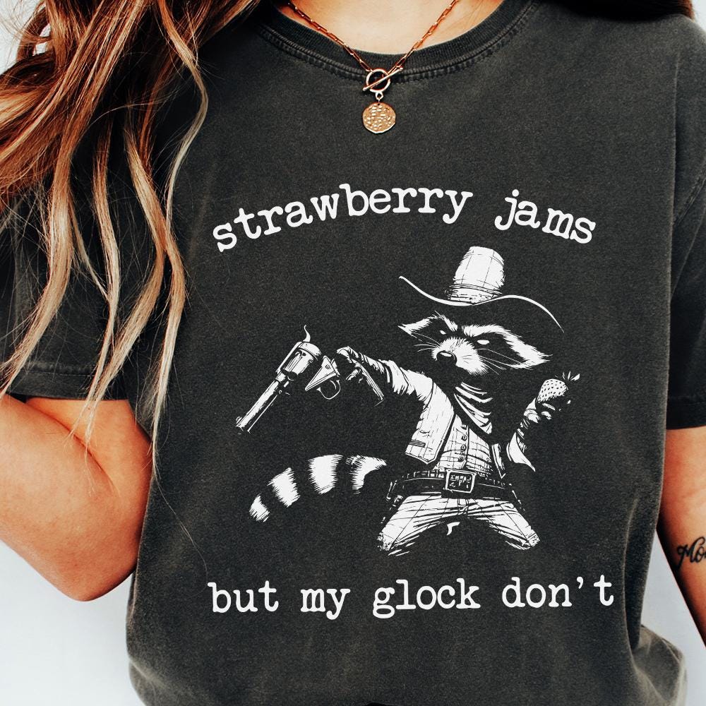 Strawberry Jams But My Glock Don't PNG, Sublimation Design - 300 DPI