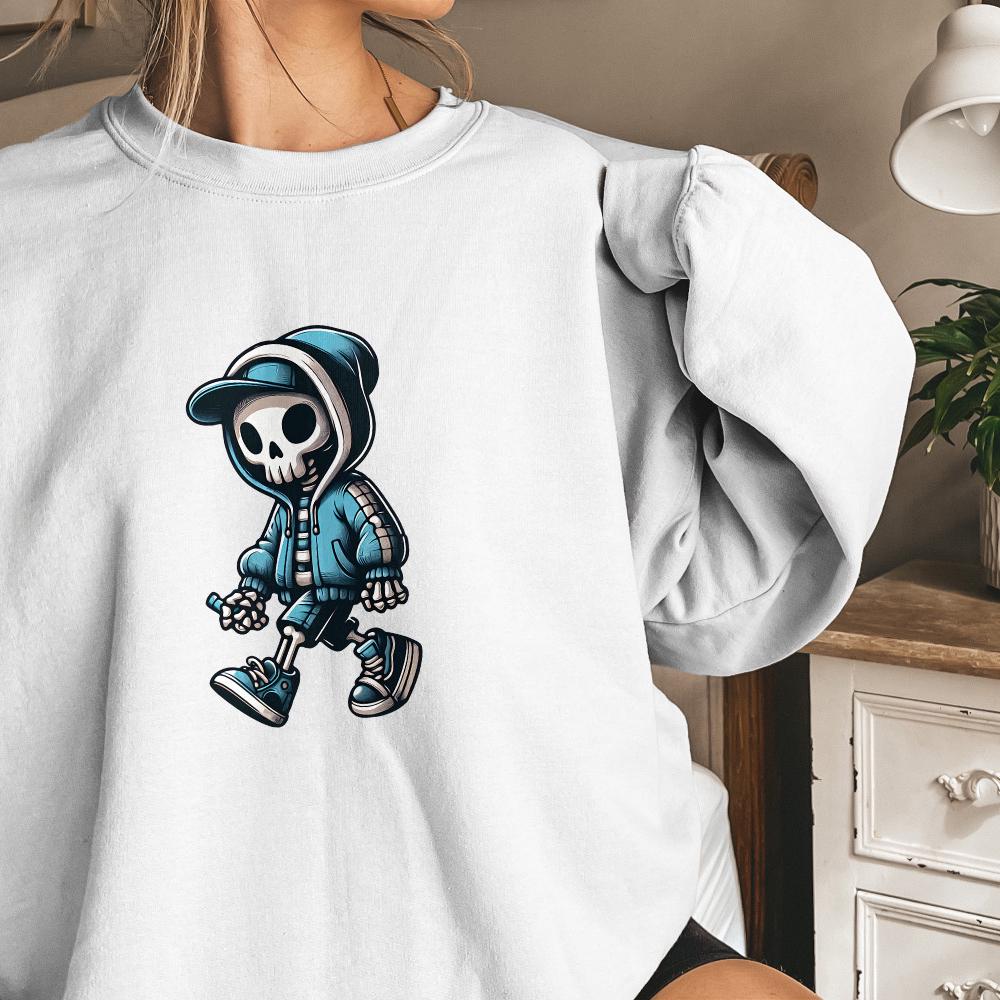 Gangster Skeleton PNG Digital Download, Urban Sublimation - 300 DPI