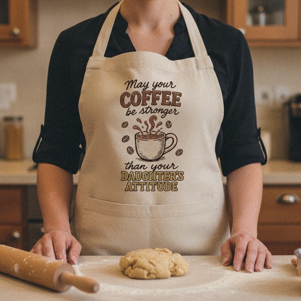 May Your Coffee Be Stronger Than Your Daughter's Attitude PNG, Funny