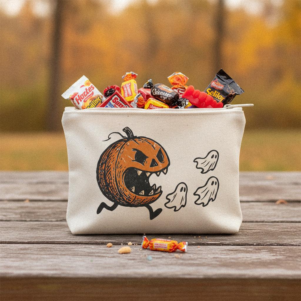 Running Pumpkin PNG Halloween Digital Download, Spooky Ghost Clipart -