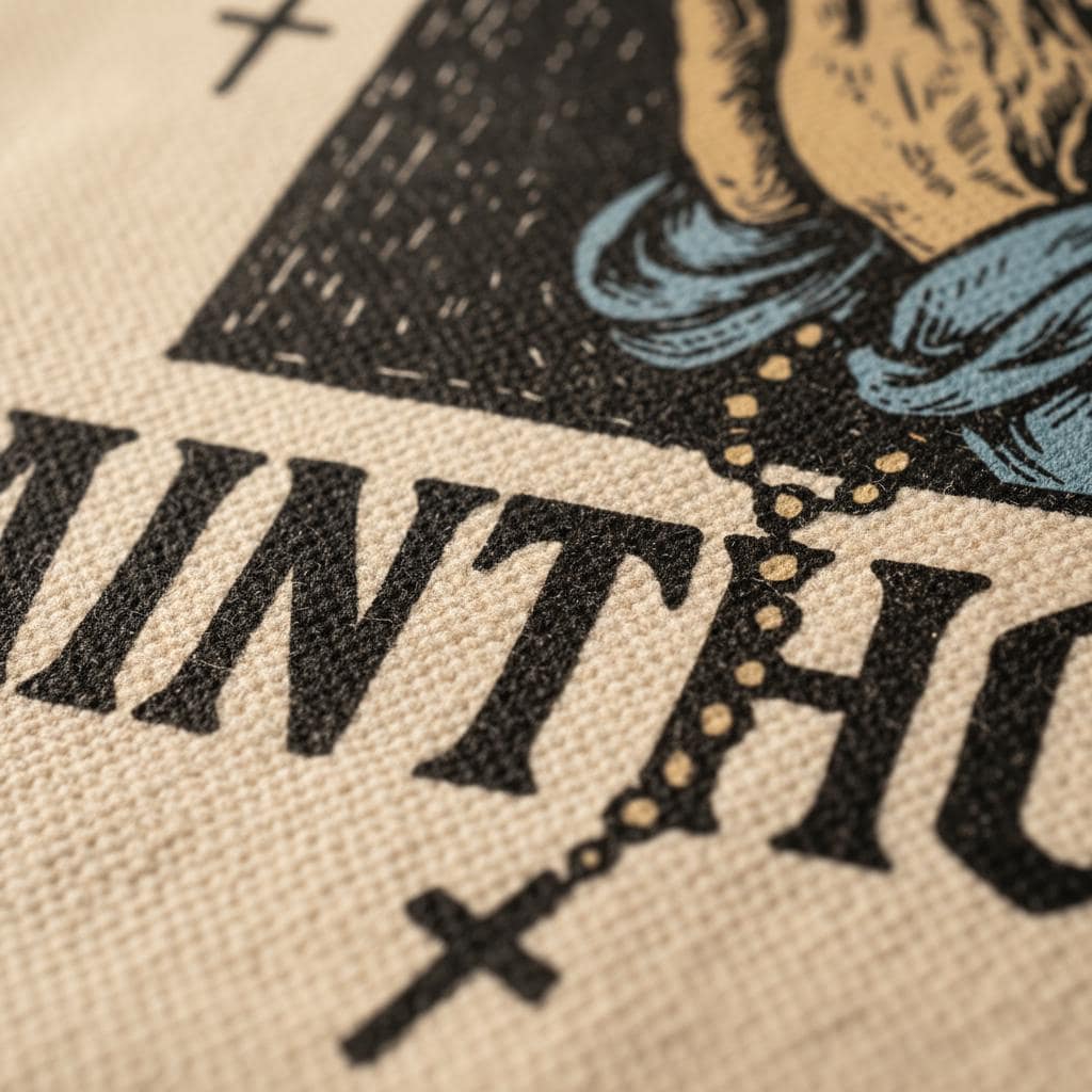 Ain't No Hood Like Sainthood PNG, Praying Hands Art Print - 300 DPI
