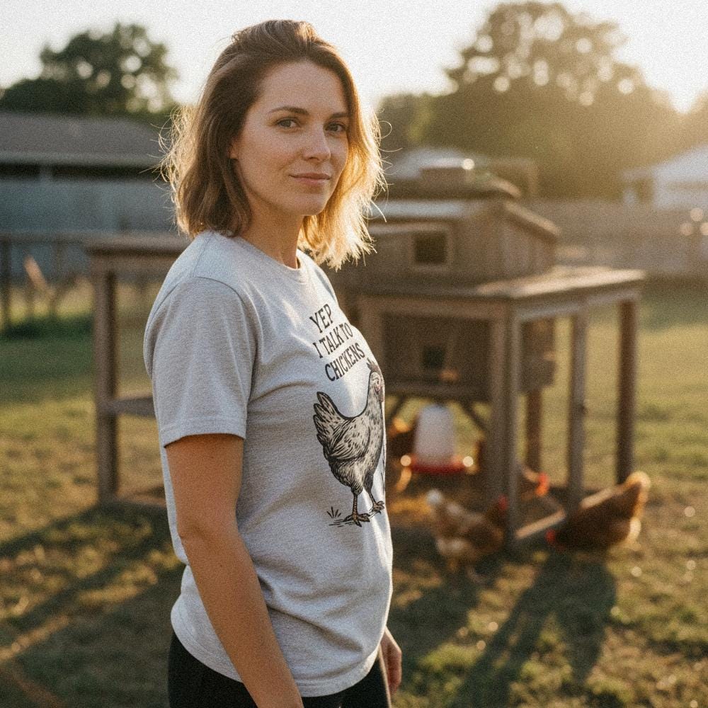 Yep I Talk To Chickens PNG, Funny Chicken Lover Shirt - 300 DPI Design