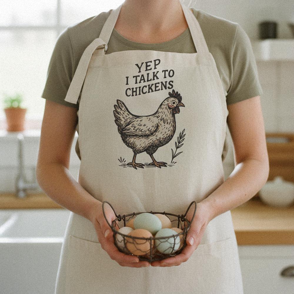 Yep I Talk To Chickens PNG, Funny Chicken Lover Shirt - 300 DPI Design