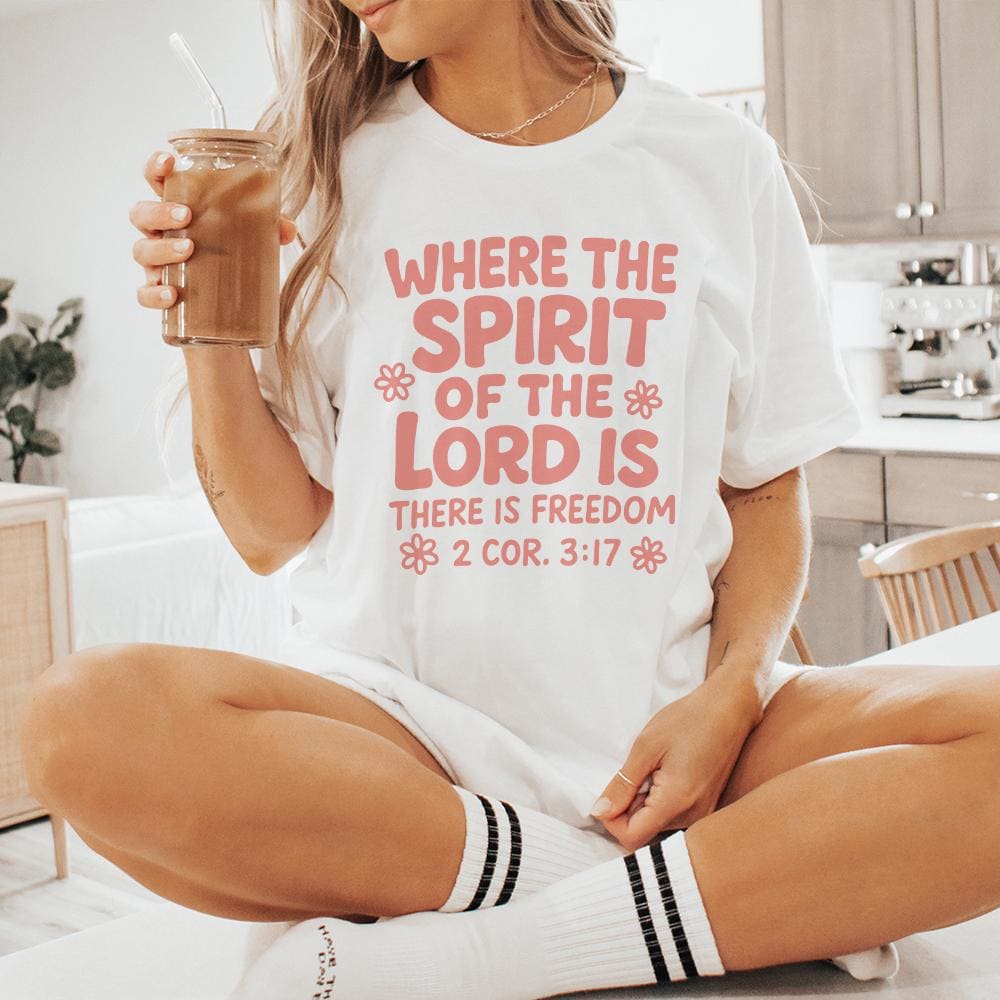 Where The Spirit Of The Lord Is PNG, Bible Verse Shirt - 300 DPI Design