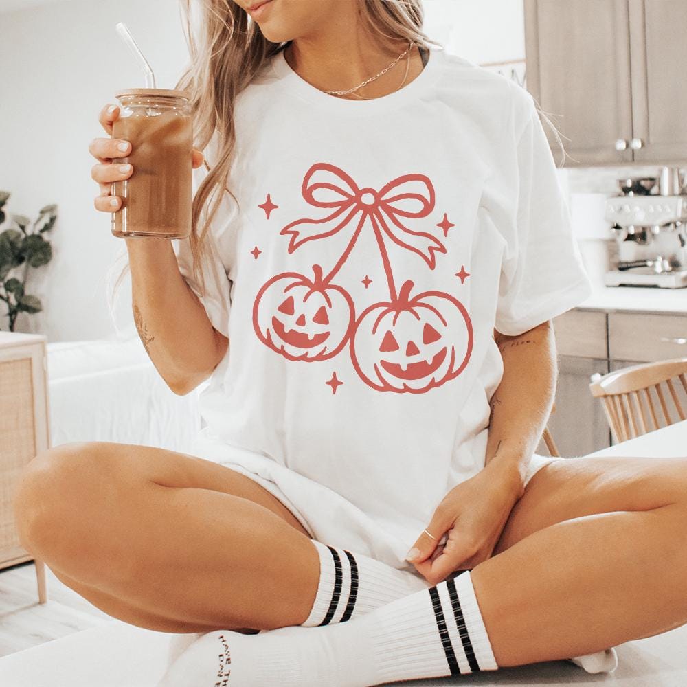 Halloween Pumpkin Bow PNG, Digital Download - 300 DPI Design for T-Shirt