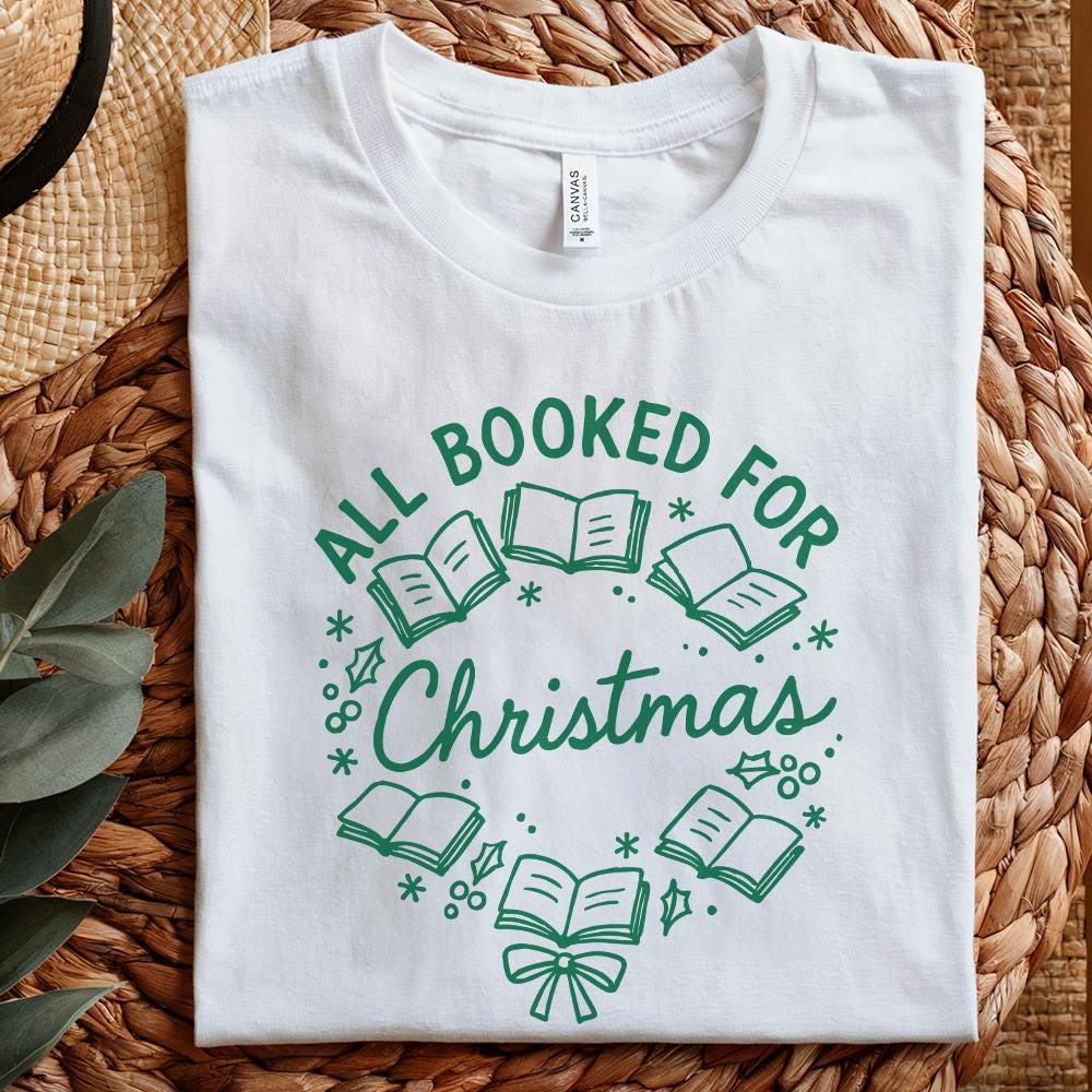 All Booked For Christmas PNG, Christmas Books PNG - 300 DPI Design for