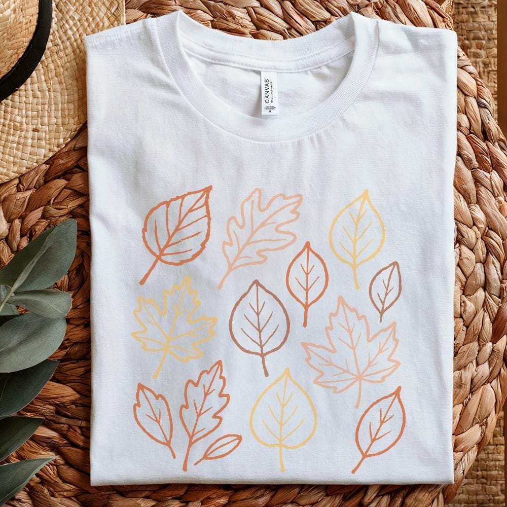 Autumn Leaves PNG, Fall Leaves PNG - 300 DPI Design for T-Shirt