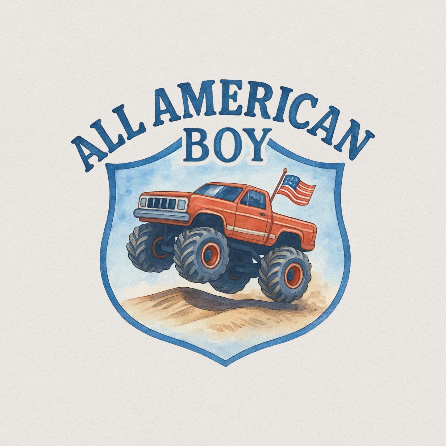 All American Boy PNG, 4th of July PNG - 300 DPI Design for T-Shirt