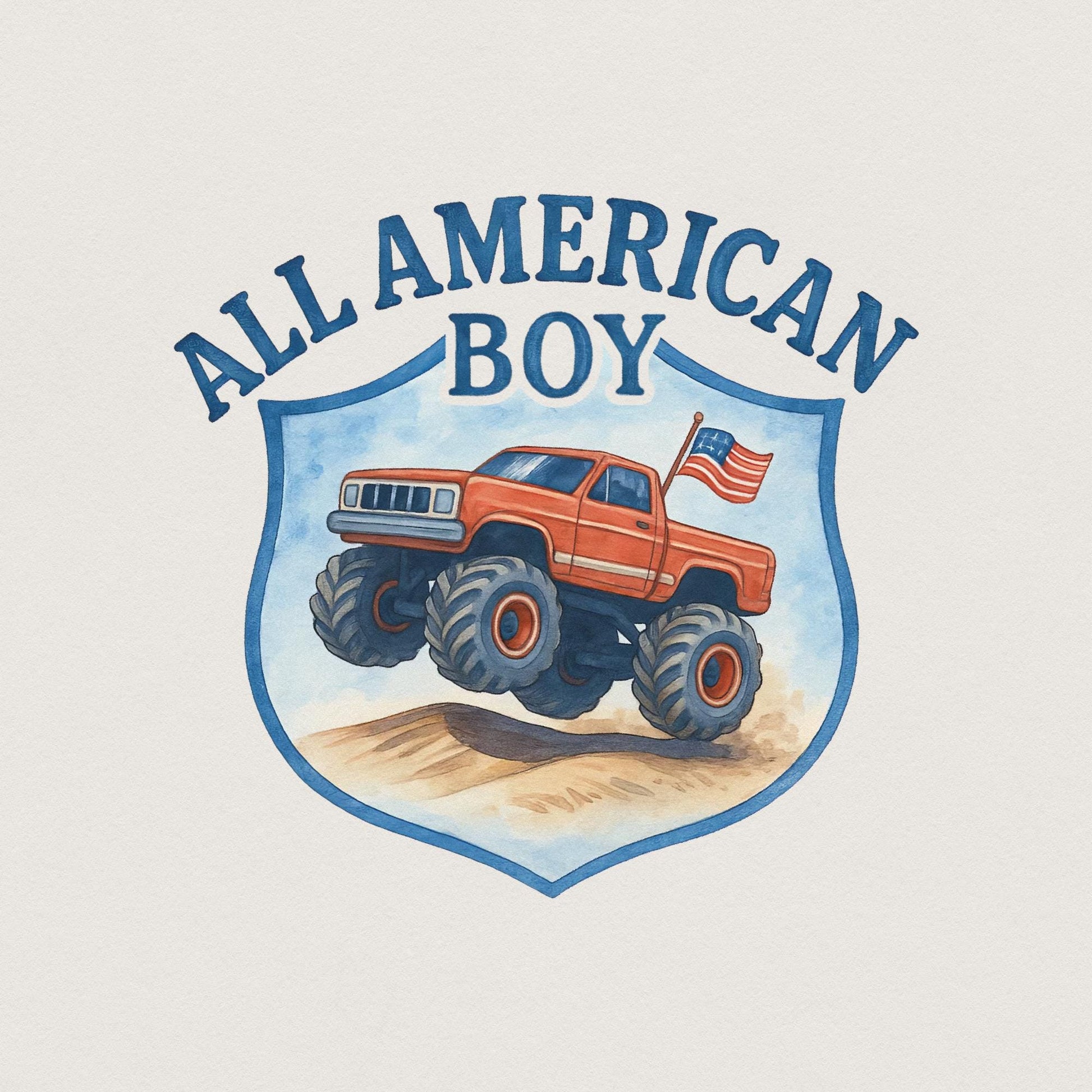 All American Boy PNG, 4th of July PNG - 300 DPI Design for T-Shirt