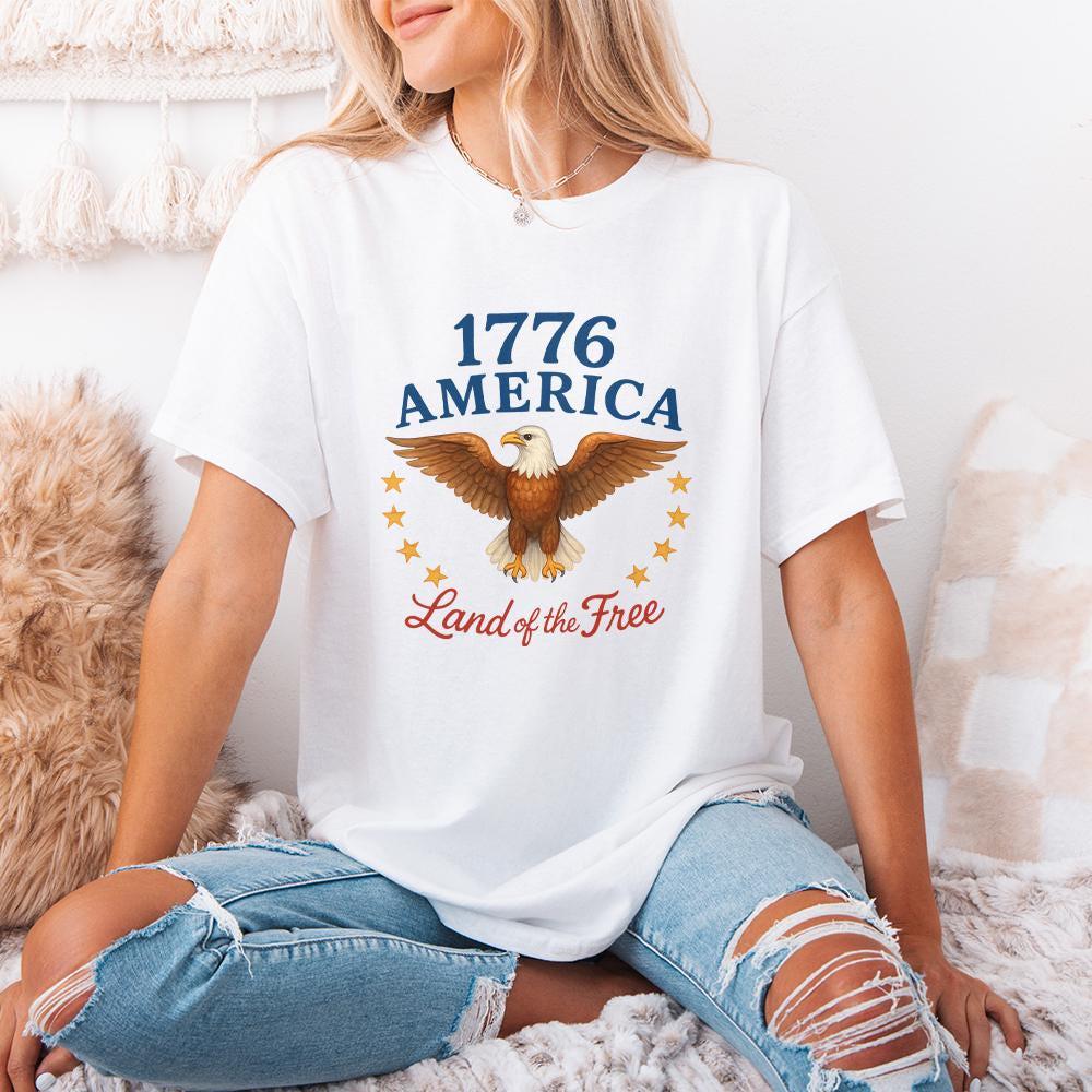 1776 America, Patriotic Design - 300 DPI Design for T-Shirt