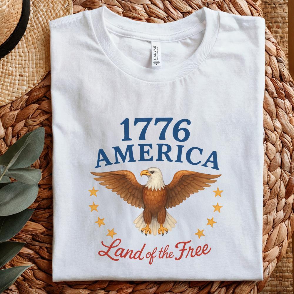 1776 America, Patriotic Design - 300 DPI Design for T-Shirt