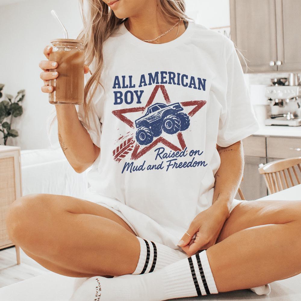 All American Boy PNG, Boys 4th of July PNG - 300 DPI Design for T-Shirt